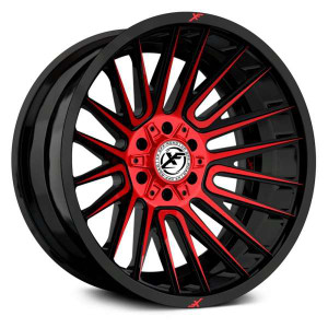 Xf Off-Road XF-234 Wheels Rims 20x9 5x127 (5x5) 5x5.5 (5x139.7) Black Red Machined 0mm | XF-234209051271397+0GBMRED