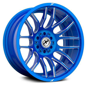 Xf Off-Road XF-232 Wheels Rims 26x12 5x127 (5x5) 5x5.5 (5x139.7) Anodized Blue Milled -44mm | XF-232261251271397-44ABML