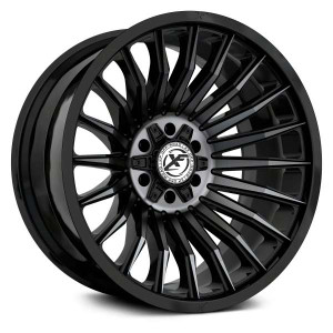 Xf Off-Road XF-231 Wheels Rims 24x12 8x6.5 (8x165.1) 8x180 Black Machined Titanium DDT -44mm | XF-231241281651180-44GBMTITDDT