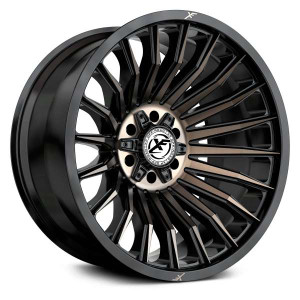 Xf Off-Road XF-231 Wheels Rims 20x10 8x6.5 (8x165.1) 8x180 Black Bronze Machined DDT -12mm | XF-231201081651180-12SBMBRDDT