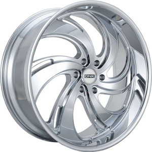 DNK 702 Wheels Rims 24x10 6x5.5 (6x139.7) Chrome 25mm | 702CH-241060+25