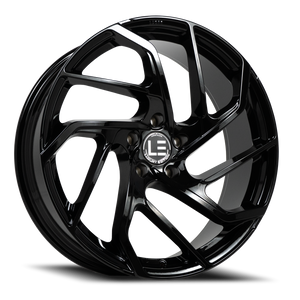 Lux Le 15 Wheel 22x9 5x112 Gloss Black 27mm | LUXLE152295112+27A-A