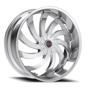 DOORBUSTER PRICING! - Ignite G04 Flame Wheel 22x8.5 5x114.3 & 5x120 Chrome 35mm - FREE T-SHIRT INCLUDED! | G0428550135C