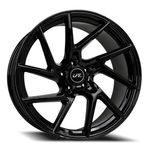 Luxxx Alloys Lff 02-Leon Wheel 20x10.5 5x112 Gloss Black 38mm | LFF02201055112+38-A-A