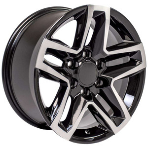 Oe Cv54 Wheels Rims 17x8 6x120 Black Machined 33mm | CV54-17080