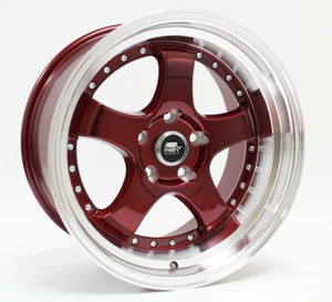 ●MISTA LANSE Mst Mt07 Wheels Rims 18x8.5 5x114.3 Gunmetal W/ Machined Lip
