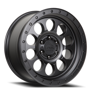 DOORBUSTER PRICING! - Lock Offroad 50Cal Wheel 20x9 6x139.7 Matte Black w/ Matte Black Ring -12mm - FREE T-SHIRT INCLUDED! | 50CAL-2969MB12N
