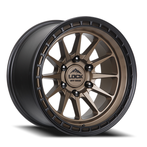 DOORBUSTER PRICING! - Lock Offroad Baja Wheel 17x9 6x139.7 Matte Desert Bronze w/ Matte Black Ring 0mm - FREE T-SHIRT INCLUDED! | BAJA-7969MRMBR