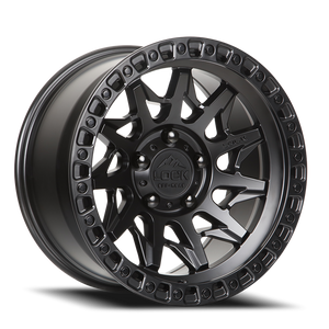 DOORBUSTER PRICING! - Lock Offroad Lunatic Wheel 17x9 6x139.7 Matte Black w/ Matte Black Ring -12mm - FREE T-SHIRT INCLUDED! | LUNATIC-7969MB