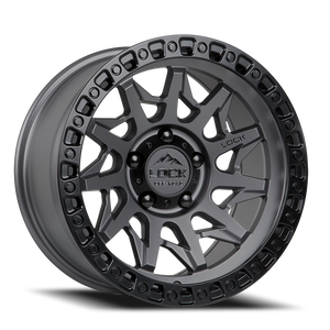 DOORBUSTER PRICING! - Lock Offroad Lunatic Wheel 20x10 8x170 Matte Grey w/ Matte Black Ring -18mm - FREE T-SHIRT INCLUDED! | LUNATIC-2187MGMBR
