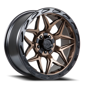 DOORBUSTER PRICING! - Lock Offroad Matrix Wheel 22x10 5x127 & 5x139.7 Matte Bronze w/ Matte Black Ring -18mm - FREE T-SHIRT INCLUDED! | MATRIX-221021MRMBR