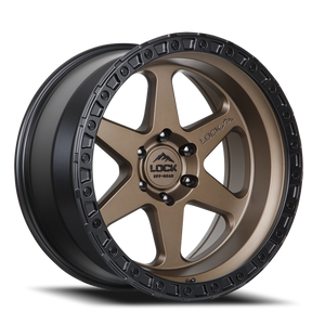DOORBUSTER PRICING! - Lock Offroad Olympus Wheel 20x9 6x139.7 Matte Desert Bronze w/ Matte Black Ring 0mm - FREE T-SHIRT INCLUDED! | OLYMPUS-2969MRMBR