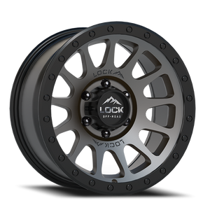 DOORBUSTER PRICING! - Lock Offroad Yosemite Wheel 20x10 5x127 Matte Grey w/ Matte Black Ring -18mm - FREE T-SHIRT INCLUDED! | YOSEMITE-2157MGMBR