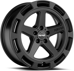 DOORBUSTER PRICING! - Reika R20 - Teton Wheel 17x8 5x108 Satin Black 20mm - FREE T-SHIRT INCLUDED! | R20780203003F