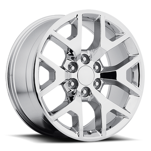 DOORBUSTER PRICING! - Factory Reproductions Fr 44 - Gmc Sierra Replica Wheels Wheel 22x9 6x139.7 Chrome 31mm - FREE T-SHIRT INCLUDED! | 44290316501