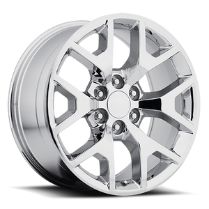 DOORBUSTER PRICING! - Factory Reproductions Fr 44 - Gmc Sierra Replica Wheels Wheel 24x10 6x139.7 Chrome 31mm - FREE T-SHIRT INCLUDED! | 44410316501