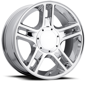 DOORBUSTER PRICING! - Factory Reproductions Fr 51 - Ford Harley Replica Wheels Wheel 20x9 5x135 & 5x139.7 Chrome 14mm - FREE T-SHIRT INCLUDED! | 51090145301