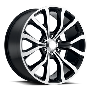 DOORBUSTER PRICING! - Factory Reproductions Fr 52 - Ford Expedition Platinum Replica Wheels Wheel 22x9.5 6x135 Gloss Black Machined Face 44mm - FREE T-SHIRT INCLUDED! | 52295443607