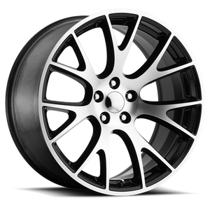 Replica Dodge SRT Hellcat Wheel - 20x10.5 Matte Black 5x115 (Single) HC2 215-5115-25 MB-1N