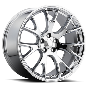 DOORBUSTER PRICING! - Factory Reproductions Fr 70 - Dodge Hellcat Replica Wheels Wheel 20x9.5 5x115 Chrome 15mm - FREE T-SHIRT INCLUDED! | 70095151501