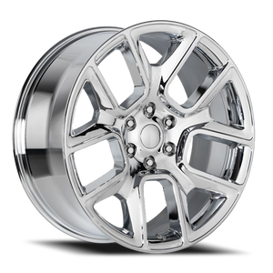 DOORBUSTER PRICING! - Factory Reproductions Fr 76 - Ram Truck 1500 Replica Wheels Wheel 22x9 6x139.7 Chrome 15mm - FREE T-SHIRT INCLUDED! | 76290156501