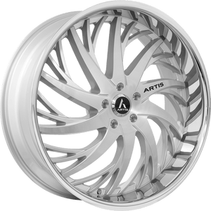 Lexani Decatur A202 Custom Drilled Wheel Blanks Rims 26x10 Silver Machined w/ Ss Lip Custom Offset | A202-2610-00-00SMS