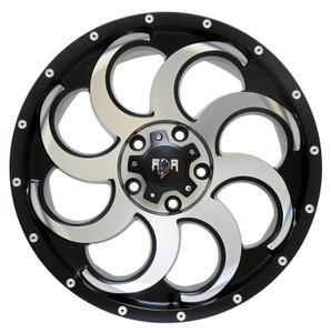 Red Dirt Road Rd14 Wheels Rims 20x10 5x127 (5x5) Black Machined Face -24mm | RD14-2168-N24BM