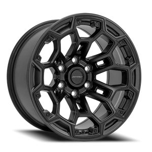 DOORBUSTER PRICING! - Defiant Df03 Wheel 18x9 6x139.7 Matte Black w/ Matte Charcoal Barrel -12mm - FREE T-SHIRT INCLUDED! | DF03-18090-6550-12B1G1