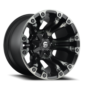 Fuel D851 Vapor Wheel 18x9 5x139.7 & 5x150 Matte Black Machined With Gray Tint 20mm - FREE T-SHIRT INCLUDED! | D85118907057A