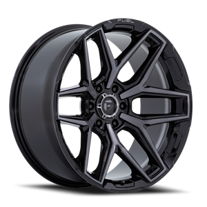 Fuel Flux Wheel 20x9 6x135 Gloss Black w/ Brushed Face & Gray Tint 20mm - FREE T-SHIRT INCLUDED! | FC854BT20906320