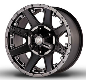 Red Dirt Road Rd04 Wheels Rims 20x9 6x135 6x5.5 (6x139.7) Full Black Milled Rivets -12mm | RD04-2930-N12MFB