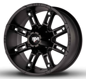 Red Dirt Road Rd06 Wheels Rims 17x9 6x135 6x5.5 (6x139.7) Full Black Milled Rivets 0mm | RD06-7930-0MFB