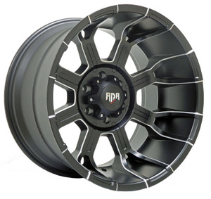 Red Dirt Road Rd11 Wheels Rims 20x12 8x6.5 (8x165.1) Black Milled Windows -44mm | RD11-21208-N44MMW