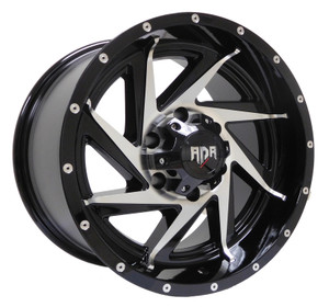 Red Dirt Road Rd13 Wheels Rims 18x9 6x5.5 (6x139.7) Black Machined Face 0mm | RD13-8983-0BM