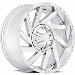 Red Dirt Road RD18 20x9 5x127 5x139.7 Chrome -12mm Wheels