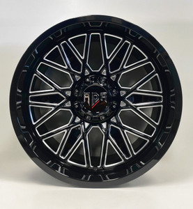Red Dirt Road Rd30 Wheels Rims 20x10 6x135 6x5.5 (6x139.7) Black Milled Windows -18mm | RD30-2130-N18BMW