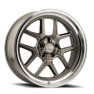 DOORBUSTER PRICING! - Ridler 610 Wheel 20x10 5x127 Gloss Grey w/ Polished Lip 0mm | 610-2173G