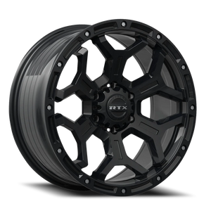 DOORBUSTER PRICING! - Rtx Goliath Wheel 20x9 6x135 Satin Black With Milled Rivets 0mm | 83115
