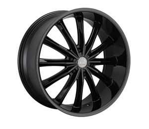 U2 66 Wheels Rims 22x9.5 6x139.7 Black 30mm | WU2W066S39O18P024F001C16