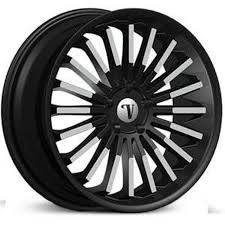 Velocity Vw18 Wheels Rims 24x9.5 6x139.7 Black Machined 30mm | WVWW018S47O18P024F031C16