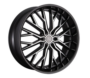 Velocity Vw33 Wheels Rims 24x9.5 6x139.7 Black Machined 30mm | WVWW033S47O18P024F031C16