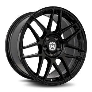 Curva Cff300 Wheels Rims 20x8.5 Blank Custom Drilled Gloss Black 20mm | CFF300-2085BLNK2073BLK