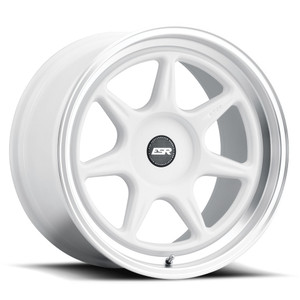 Esr Cr7 Wheels Rims 18x9.5 Blank Custom Drilled Gloss White W/ Machined Lip 22mm | 89511122 CR7WHT-ML