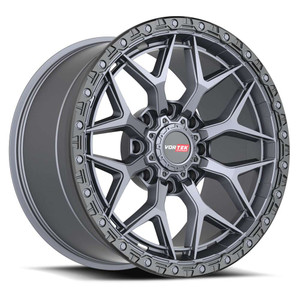 Vortek Vrt-603 Custom Drilled Wheel Blanks Rims 20x9.5 Titanium Black Bead Ring -18mm | 60320958XBL-18MTB