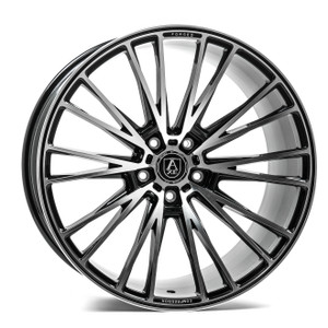 Axe Cf2 Wheels Rims 21x10.5 5x130 Black And Polished Face 25mm | 10521BLNK25CF2BP-5x130