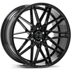 Axe Zx4 Wheels Rims 22x10.5 5x112 Gloss Black 38mm | 10522BNK38ZX4BL-5x112