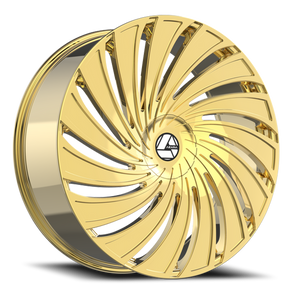 DOORBUSTER PRICING! - Azara Aza-533 Wheel 22x9.5 5x115 & 5x120 Gold 15mm | AZA-53322955115120+15NG