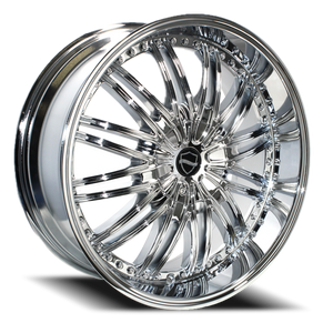 DOORBUSTER PRICING! - Elegance El911 Wheel 20x8.5 5x115 & 5x120 Chrome 15mm - FREE T-SHIRT INCLUDED! | EL911-051515CH