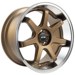 F1R Fc7 Wheels Rims 18x9.5 5x100 Bronze Polish Lip 35mm | FC718955100BZ35