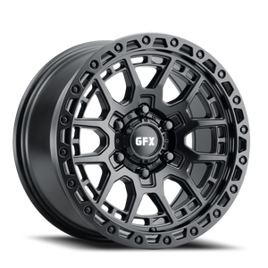 DOORBUSTER PRICING! - G-Fx Tr25 Wheel 18x9 6x135 Matte Black 12mm | T25 890-6135-12 MB
